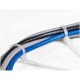 StarTech.com Colliers de Serrage 25 cm Blancs - Largeur 4 mm - Diam. faisceau 68 mm - Résistance traction 22 kg - Fermeture glissière autobloquante nylon avec pointe incurvée - 94V-2/UL - 100 pcs