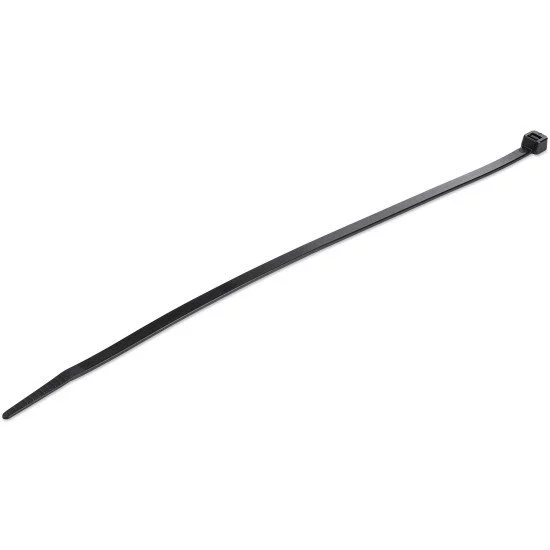 StarTech.com Colliers de Serrage 25 cm Noirs - Largeur 4 mm - Diam. faisceau 68 mm - Résistance traction 22 kg - Fermeture glissière autobloquante nylon avec pointe incurvée - 94V-2/UL - 100 pcs StarTech.com Colliers de Serrage 25 cm Noirs - Largeur 4 mm - Diam. faisceau 68 mm - Résistance traction 22 kg - Fermeture glissière autobloquante nylon avec pointe incurvée - 94V-2/UL - 100 pcs
