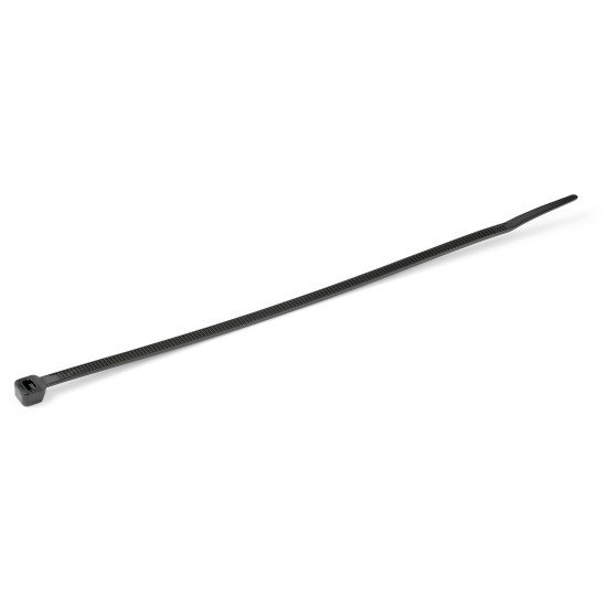 StarTech.com Colliers de Serrage 25 cm Noirs - Largeur 4 mm - Diam. faisceau 68 mm - Résistance traction 22 kg - Fermeture glissière autobloquante nylon avec pointe incurvée - 94V-2/UL - 100 pcs