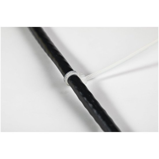 StarTech.com Colliers de Serrage 10 cm Blancs - Largeur 2 mm - Diam. faisceau 22 mm - Résistance traction 8 kg - Fermeture glissière autobloquante nylon avec pointe incurvée - 94V-2/UL -1000 pcs