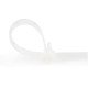 StarTech.com Colliers de Serrage Réutilisables 25 cm Blancs - Largeur 7 mm - Diam. faisceau 65 mm - Résistance traction 22 kg - Colson nylon détachable - Intérieur/extérieur - Homologués 94V-2/UL - 100 pcs