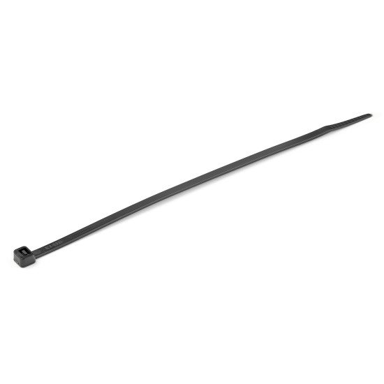 StarTech.com Colliers de Serrage 20 cm Noirs - Largeur 4 mm - Diam. faisceau 55 mm - Résistance traction 22 kg - Fermeture glissière autobloquante nylon avec pointe incurvée - 94V-2/UL -1000 pcs