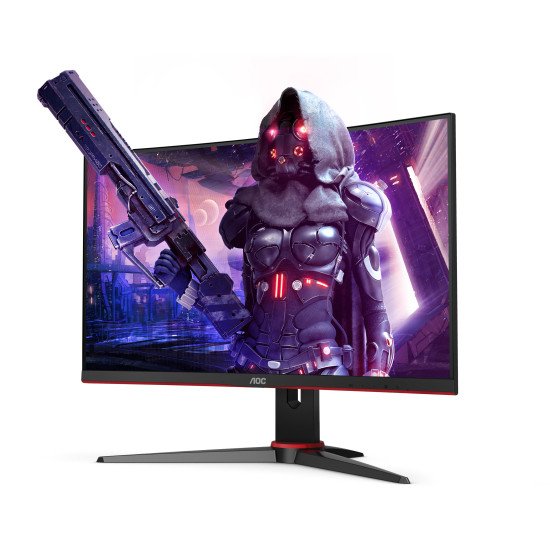 AOC C24G2AE/BK écran PC 24" 1920 x 1080 pixels Full HD LED Noir, Rouge