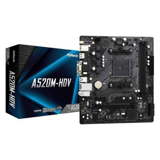 Asrock A520M-HDV Carte mère