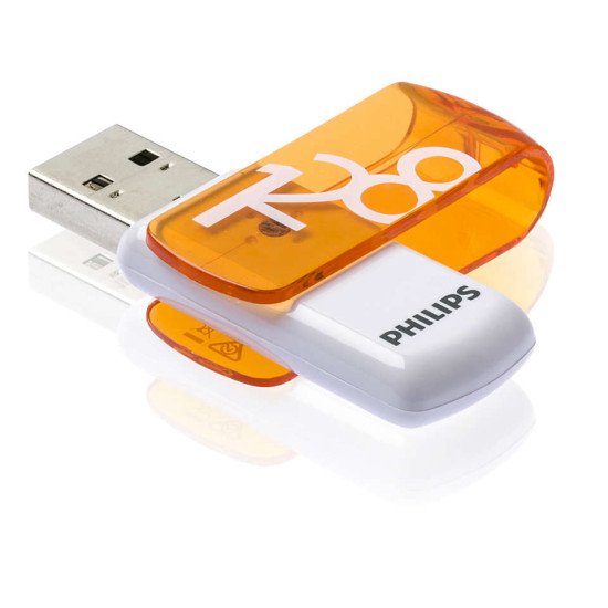 Philips FM12FD05B lecteur USB flash 128 Go USB Type-A 2.0 Orange, Blanc