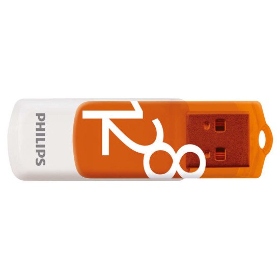 Philips FM12FD05B lecteur USB flash 128 Go USB Type-A 2.0 Orange, Blanc