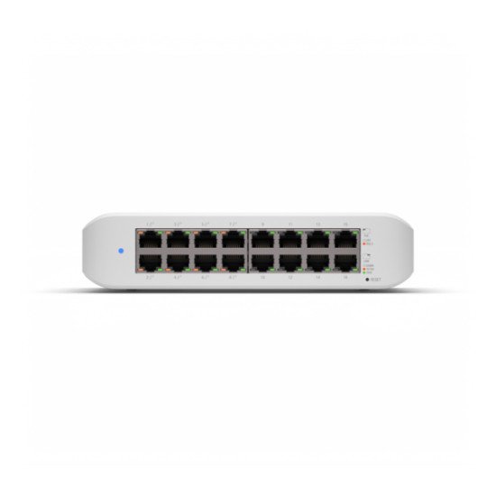 Ubiquiti Networks UniFi Switch Lite 16 PoE L2 Gigabit Ethernet (10/100/1000) Connexion Ethernet, supportant l'alimentation via ce port (PoE) Blanc