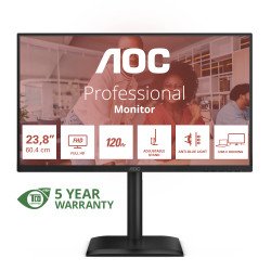 AOC E4 24E4CV écran PC 60,5 cm (23.8") 1920 x 1080 pixels Full HD LED Noir