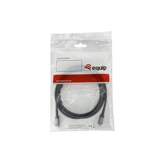 Equip 128382 Câble USB4 Gen 2x2 C vers C, M/M, 2.0m, PD 100W, 4K/60Hz, 20Gbps, noir