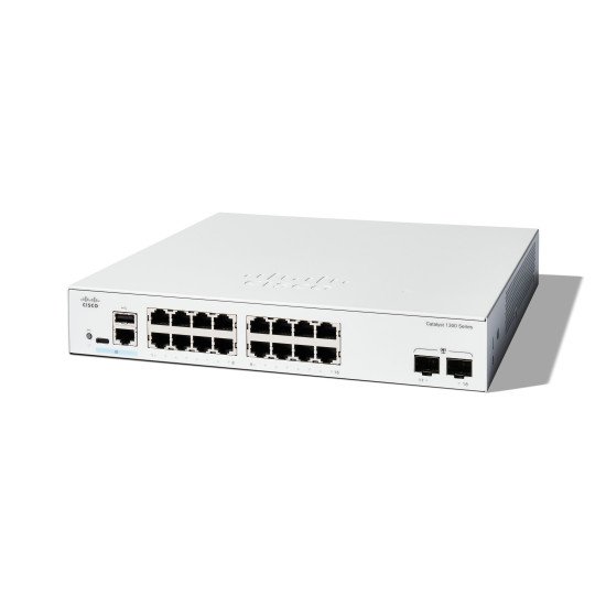 Cisco C1300-16T-2G commutateur réseau Géré L2/L3 Gigabit Ethernet (10/100/1000) Blanc