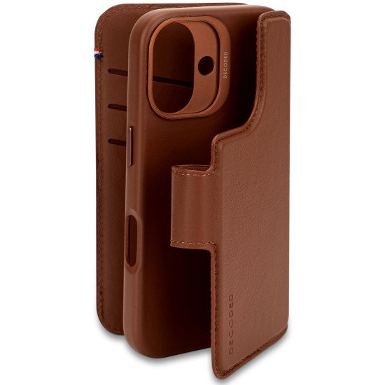 Decoded Leather Detachable Wallet coque de protection pour téléphones portables 15,5 cm (6.1") Étui avec portefeuille Marron Decoded Leather Detachable Wallet coque de protection pour téléphones portables 15,5 cm (6.1") Étui avec portefeuille Marron