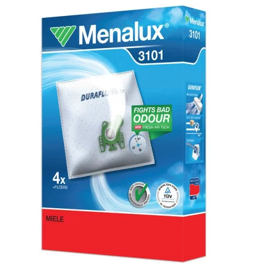 Menalux 3101 Aspirateur réservoir cylindrique Sac à poussière Menalux 3101 Aspirateur réservoir cylindrique Sac à poussière