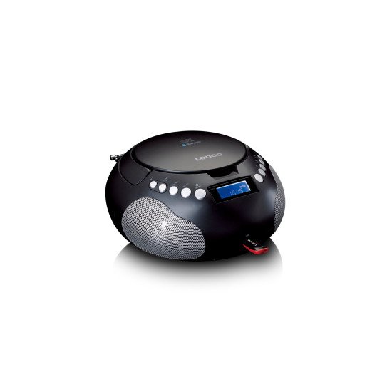Lenco SCD-331 Portable Analogique Noir, Argent