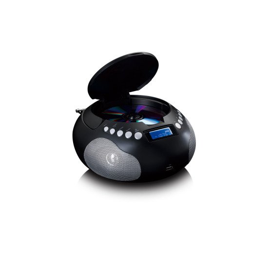 Lenco SCD-331 Portable Analogique Noir, Argent