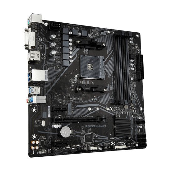Gigabyte MB A520M DS3H Emplacement AM4 Micro ATX