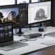 StarTech.com 206UE-TB5USB4DOCK station d'accueil Avec fil Thunderbolt 5 Noir, Gris