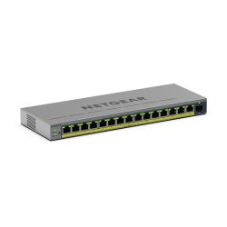 NETGEAR GS116EP Géré L2/L3 Gigabit Ethernet (10/100/1000) Connexion Ethernet POE Gris NETGEAR GS116EP Géré L2/L3 Gigabit Ethernet (10/100/1000) Connexion Ethernet POE Gris