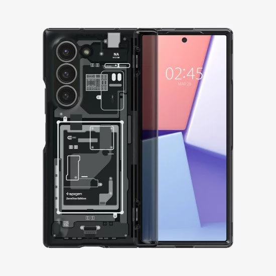 Spigen Ultra Hybrid Pro Zero One coque de protection pour téléphones portables 19,3 cm (7.6") Housse Noir, Gris Spigen Ultra Hybrid Pro Zero One coque de protection pour téléphones portables 19,3 cm (7.6") Housse Noir, Gris