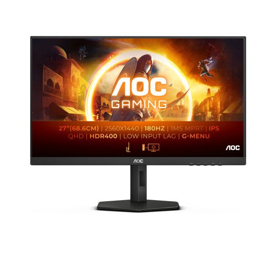 AOC Q27G4X écran PC 68,6 cm (27") 3840 x 2160 pixels 4K Ultra HD LCD Noir