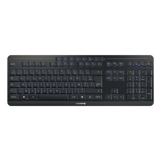 CHERRY Stream keyboard ultimate clavier maison/bureau USB + RF Wireless + Bluetooth AZERTY Français Noir