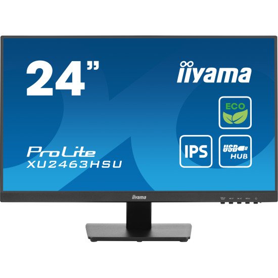 iiyama ProLite XU2463HSU-B1 écran PC 60,5 cm (23.8") 1920 x 1080 pixels Full HD LED Noir