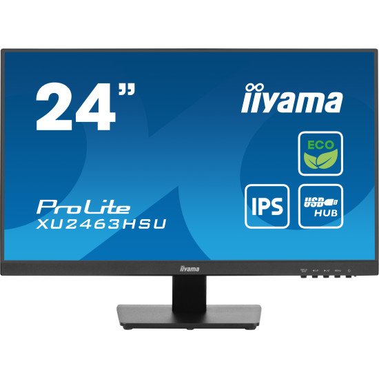 iiyama ProLite XU2463HSU-B1 écran PC 60,5 cm (23.8") 1920 x 1080 pixels Full HD LED Noir iiyama ProLite XU2463HSU-B1 écran PC 60,5 cm (23.8") 1920 x 1080 pixels Full HD LED Noir
