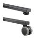 Manhattan Support sur roulettes pour TV/moniteurs, écrans 34" à 55", Compatibilité VESA : de 200x200 à 400x400 mm (vérifiez les dimensions des quatre trous de fixation à l'arrière), charge max. 35 kg, hauteur réglable sur 4 niveaux