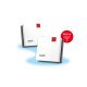 Mesh Set FRITZMESH SET 1600 2-PACK EDITION INTERNATIONAL Bi-bande (2,4 GHz / 5 GHz) Wi-Fi 6 (802.11ax) Rouge, Blanc Interne