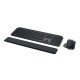 Logitech MX Keys S Combo clavier Souris incluse Bureau RF sans fil + Bluetooth Danois, Finlandais, Norvégien, Suédois Graphite