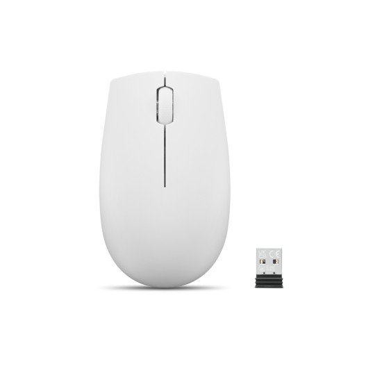 Lenovo 300 WIRELESS MOUSE'GREY souris Ambidextre RF sans fil Optique 1000 DPI