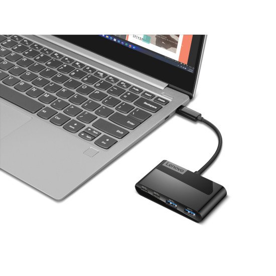 Lenovo GX91L84354 hub & concentrateur USB 3.2 Gen 1 (3.1 Gen 1) Type-C 625 Mbit/s Noir Lenovo GX91L84354 hub & concentrateur USB 3.2 Gen 1 (3.1 Gen 1) Type-C 625 Mbit/s Noir