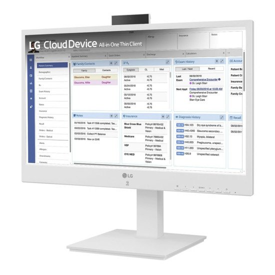 LG 24CR671N-2P.AEU PC tout en un/station de travail Intel® Pentium® N6005 60,5 cm (23.8") 1920 x 1080 pixels All-in-One thin client 8 Go DDR4-SDRAM 256 Go SSD Blanc