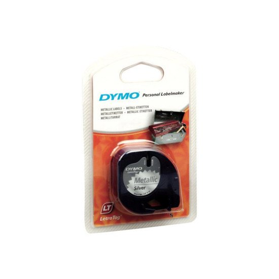 DYMO S0721730 ruban d'étiquette Noir sur fond métallique