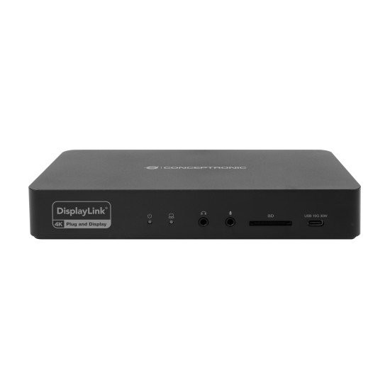 Conceptronic DONN31B station d'accueil Avec fil USB 3.2 Gen 2 (3.1 Gen 2) Type-C Noir