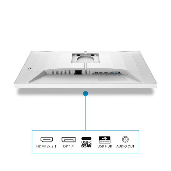 Philips Evnia 5000 écran PC 68,6 cm (27") 3840 x 2160 pixels 4K Ultra HD LCD Blanc