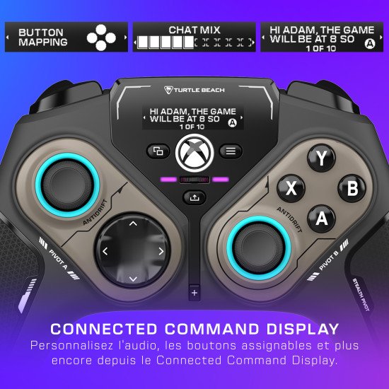 Turtle Beach Stealth Pivot – Manette intelligente sans fil - PC Windows, Xbox Series X|S, Xbox One, appareils Android – Modules pivotants, écran tableau de bord, sticks à effet Hall, boutons reprogrammables, Bluetooth Turtle Beach Stealth Pivot – Manette intelligente sans fil - PC Windows, Xbox Series X|S, Xbox One, appareils Android – Modules pivotants, écran tableau de bord, sticks à effet Hall, boutons reprogrammables, Bluetooth