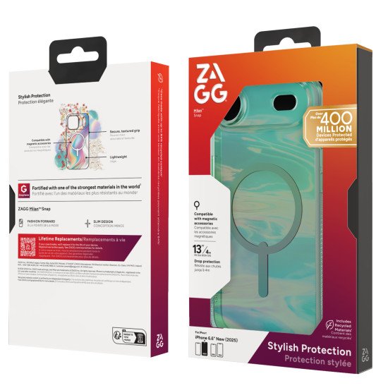 ZAGG Milan Snap coque de protection pour téléphones portables 16,5 cm (6.5") Housse Vert ZAGG Milan Snap coque de protection pour téléphones portables 16,5 cm (6.5") Housse Vert