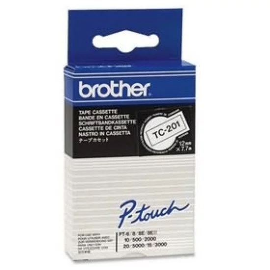 Brother TC-201 ruban d'étiquette Brother TC-201 ruban d'étiquette