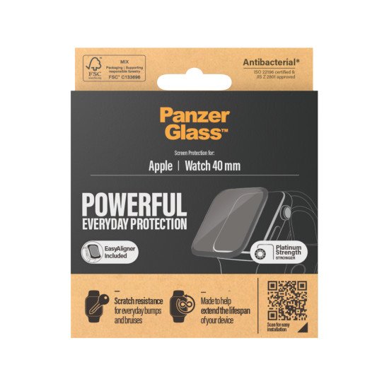 PanzerGlass ® Apple Watch Series 4 | 5 | 6 | SE 40mm| Screen Protector Glass Protection d'écran transparent 1 pièce(s) PanzerGlass ® Apple Watch Series 4 | 5 | 6 | SE 40mm| Screen Protector Glass Protection d'écran transparent 1 pièce(s)