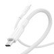 PanzerGlass empower by ® Racing 60W USB-C to USB-C Cable | USB 2.0 | 1.2M | Silver White câble USB Blanc
