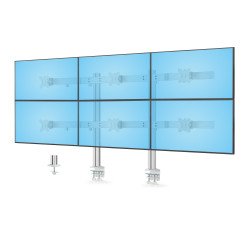 StarTech.com 6-MONITOR-ARM-A support d'écran plat pour bureau 81,3 cm (32") Blanc StarTech.com 6-MONITOR-ARM-A support d'écran plat pour bureau 81,3 cm (32") Blanc