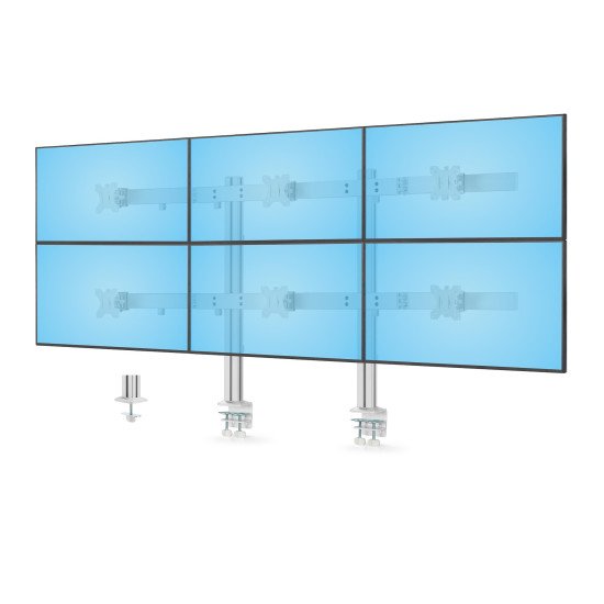StarTech.com 6-MONITOR-ARM-A support d'écran plat pour bureau 81,3 cm (32") Blanc StarTech.com 6-MONITOR-ARM-A support d'écran plat pour bureau 81,3 cm (32") Blanc