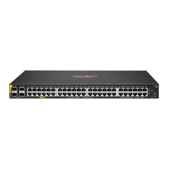 HPE Aruba Networking CX 6100 48G Class4 PoE 4SFP+ 740W Géré L3 Gigabit Ethernet (10/100/1000) Connexion Ethernet POE 1U