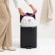 Brabantia Bo Pedal Bin 12 L Rectangulaire Acier Noir