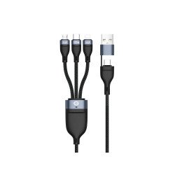 Conceptronic ETTA06B15 câble USB USB 2.0 1,5 m USB C USB C/Micro-USB B/Lightning Noir Conceptronic ETTA06B15 câble USB USB 2.0 1,5 m USB C USB C/Micro-USB B/Lightning Noir