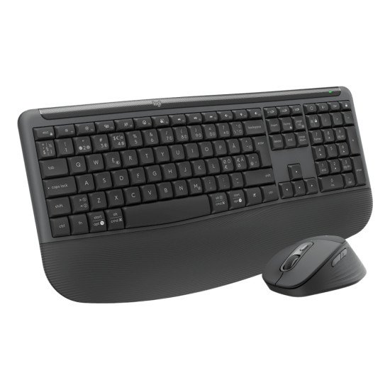 Logitech Signature Comfort Plus Combo MK880 for Business clavier Souris incluse Universel USB + Bluetooth QWERTY Anglais Graphite