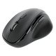 Manhattan Souris ergonomique sans fil (droitière), DPI réglable 800/1200/1600, 2,4 GHz (jusqu'à 10 m), 6 boutons avec molette, récepteur USB-A et USB-C combiné, noire, pile AA incluse, garantie 3 ans