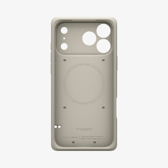 Spigen Classic LS (Mag Fit) coque de protection pour téléphones portables 16 cm (6.3") Housse Couleur de la pierre