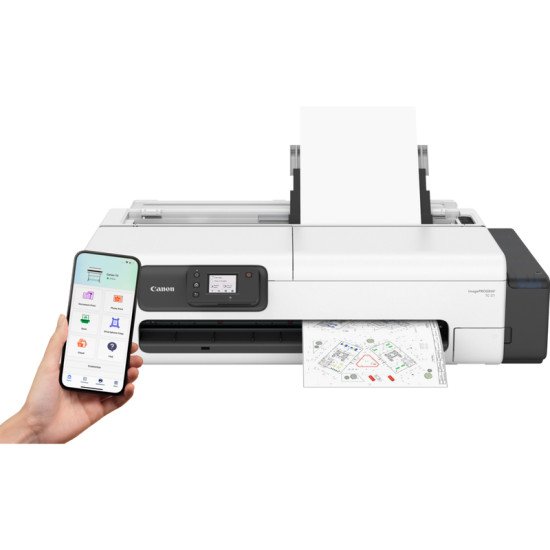 Canon imagePROGRAF TC-21 imprimante grand format Wifi Jet d'encre Couleur 2400 x 1200 DPI A1 (594 x 841 mm) Ethernet/LAN Canon imagePROGRAF TC-21 imprimante grand format Wifi Jet d'encre Couleur 2400 x 1200 DPI A1 (594 x 841 mm) Ethernet/LAN