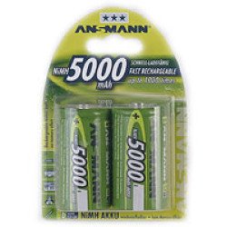 Ansmann Blister 2 X Akku NiMH Mono/D 5000 mAh D / HR20 Hybrides nickel-métal (NiMH) Ansmann Blister 2 X Akku NiMH Mono/D 5000 mAh D / HR20 Hybrides nickel-métal (NiMH)